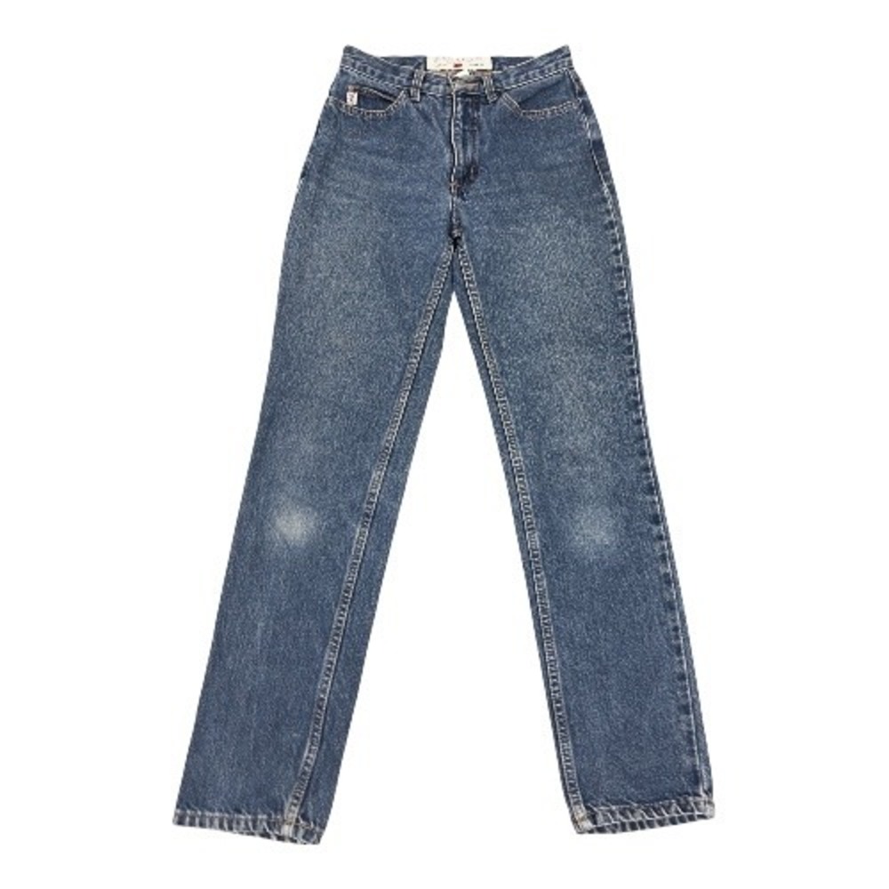 Vintage Guess Jeans 1050 RG High Waisted Narrow Leg Medium Wash Denim Size 26